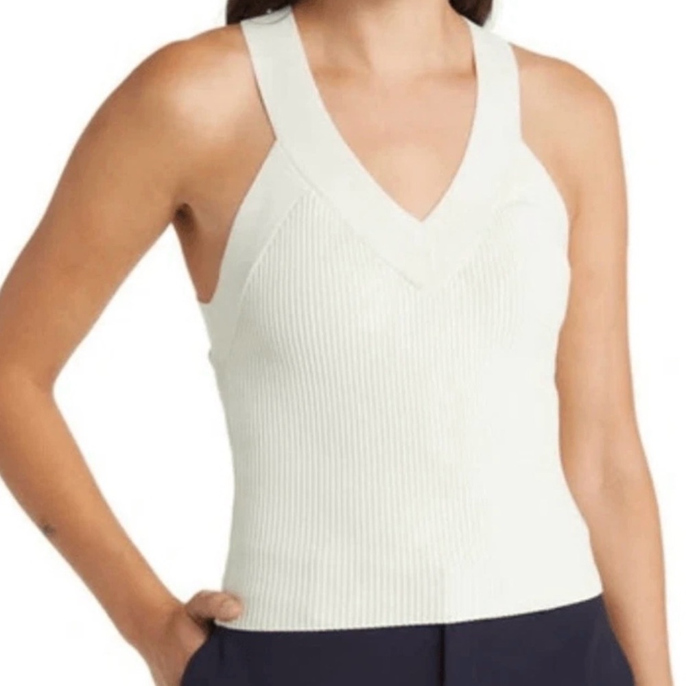Favorite Daughter Ivory Cross Back Tank
